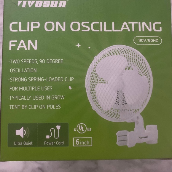 Grow tent clip on oscillating fan - Picture 1 of 1